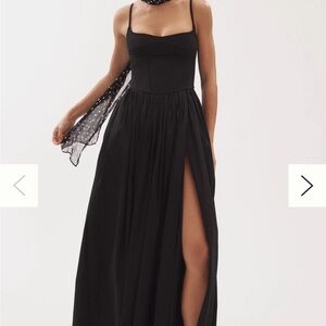Anthropologie Black Maxi Dress